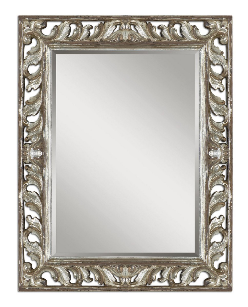 Uttermost Vitaliano Distressed Silver Mirror