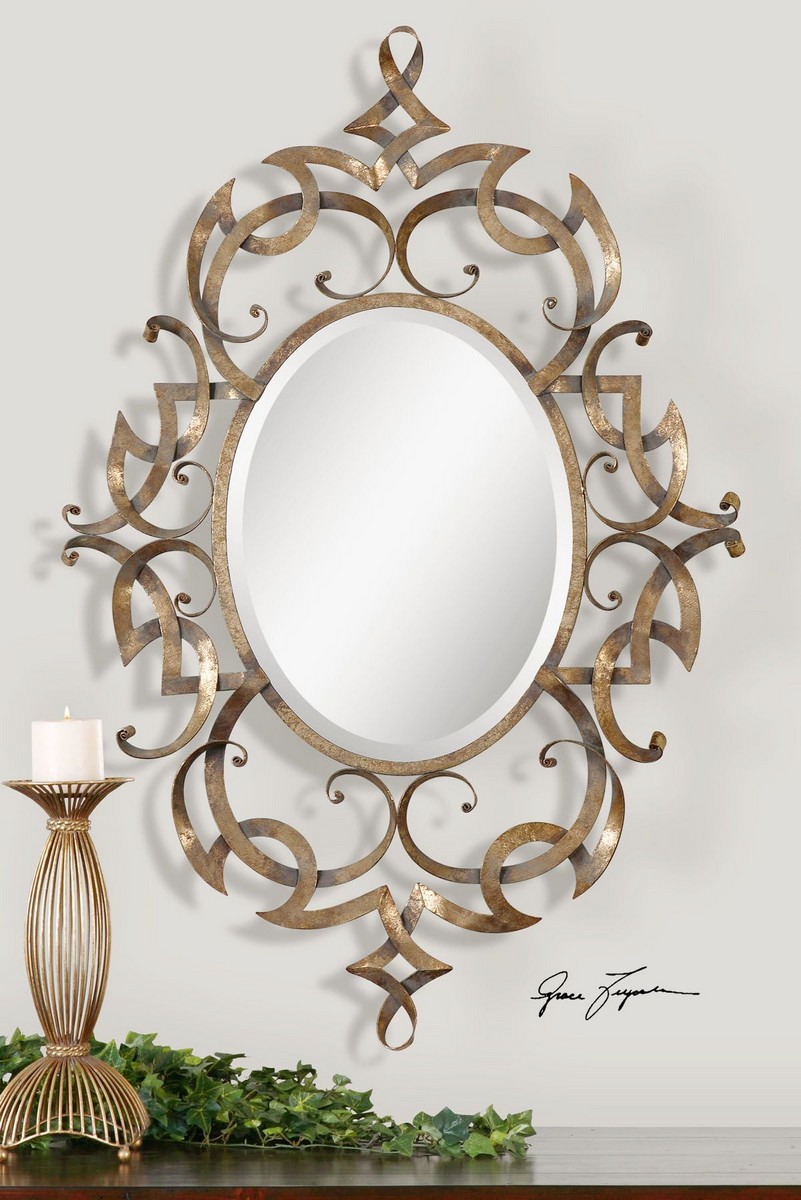 Uttermost Ameno Antique Gold Mirror