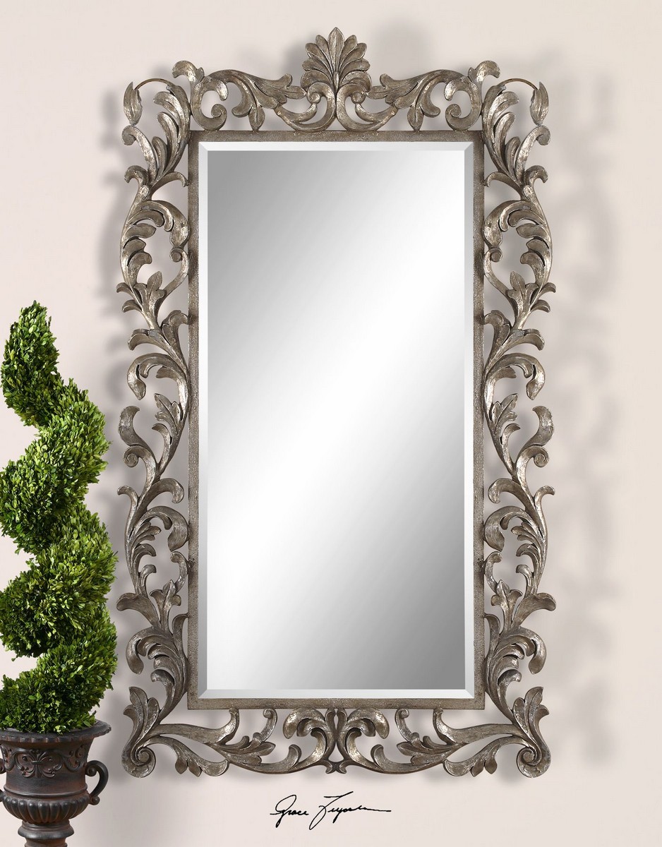 Uttermost Molise Large Silver Mirror