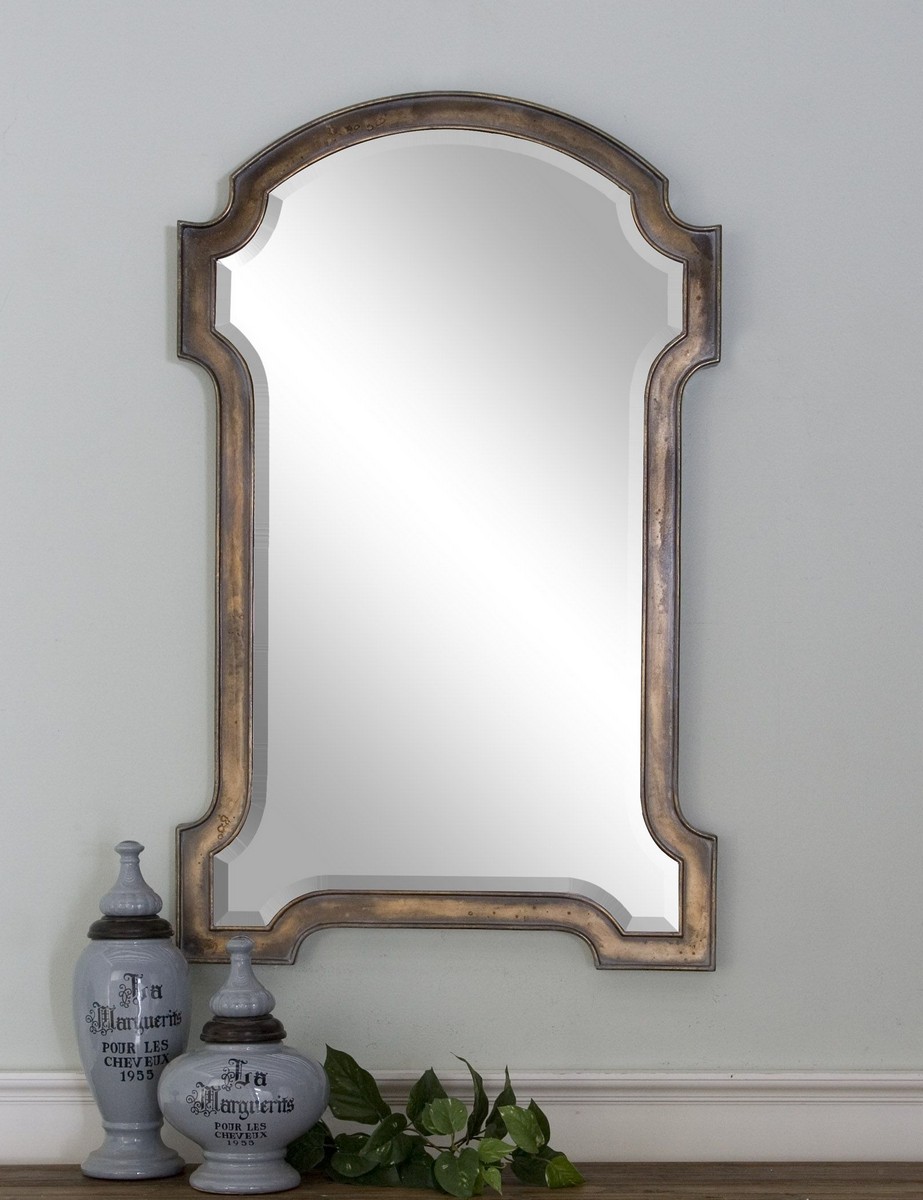 Uttermost Corciano Oxidized Copper Mirror