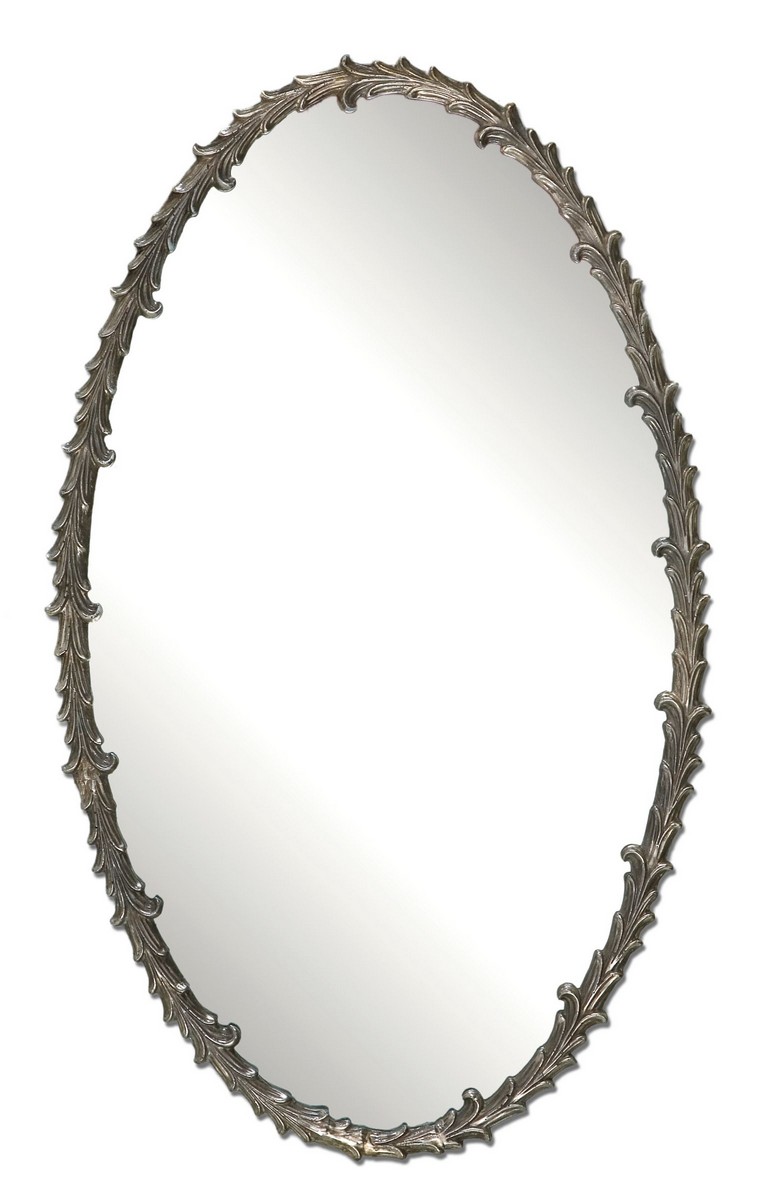 Uttermost Costano Silver Leaf Oval Mirror
