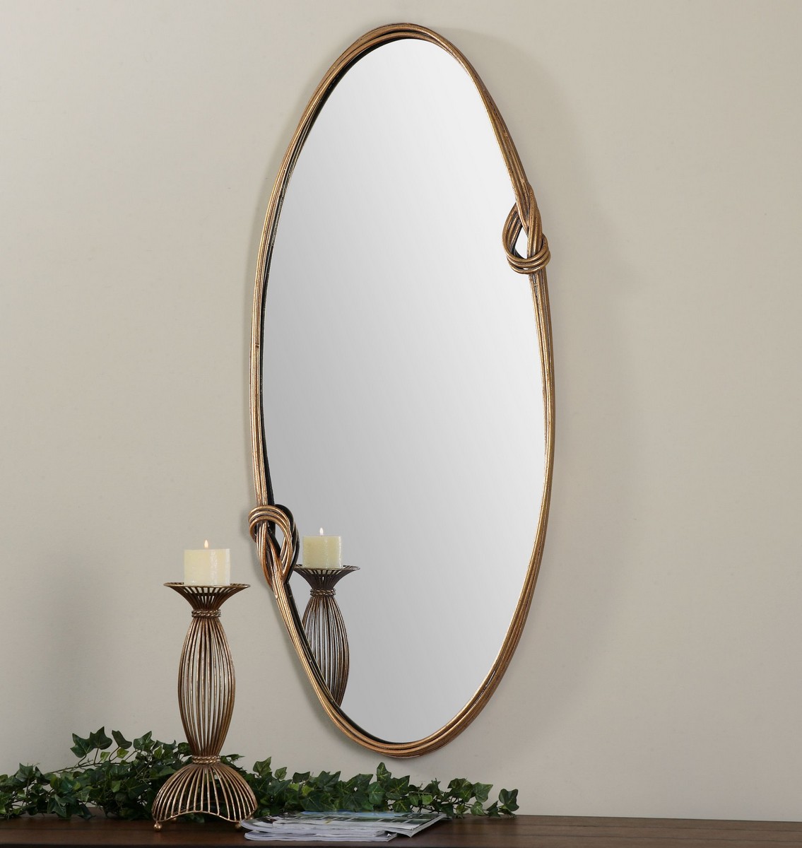 Uttermost Giacomo Gold Oval Mirror