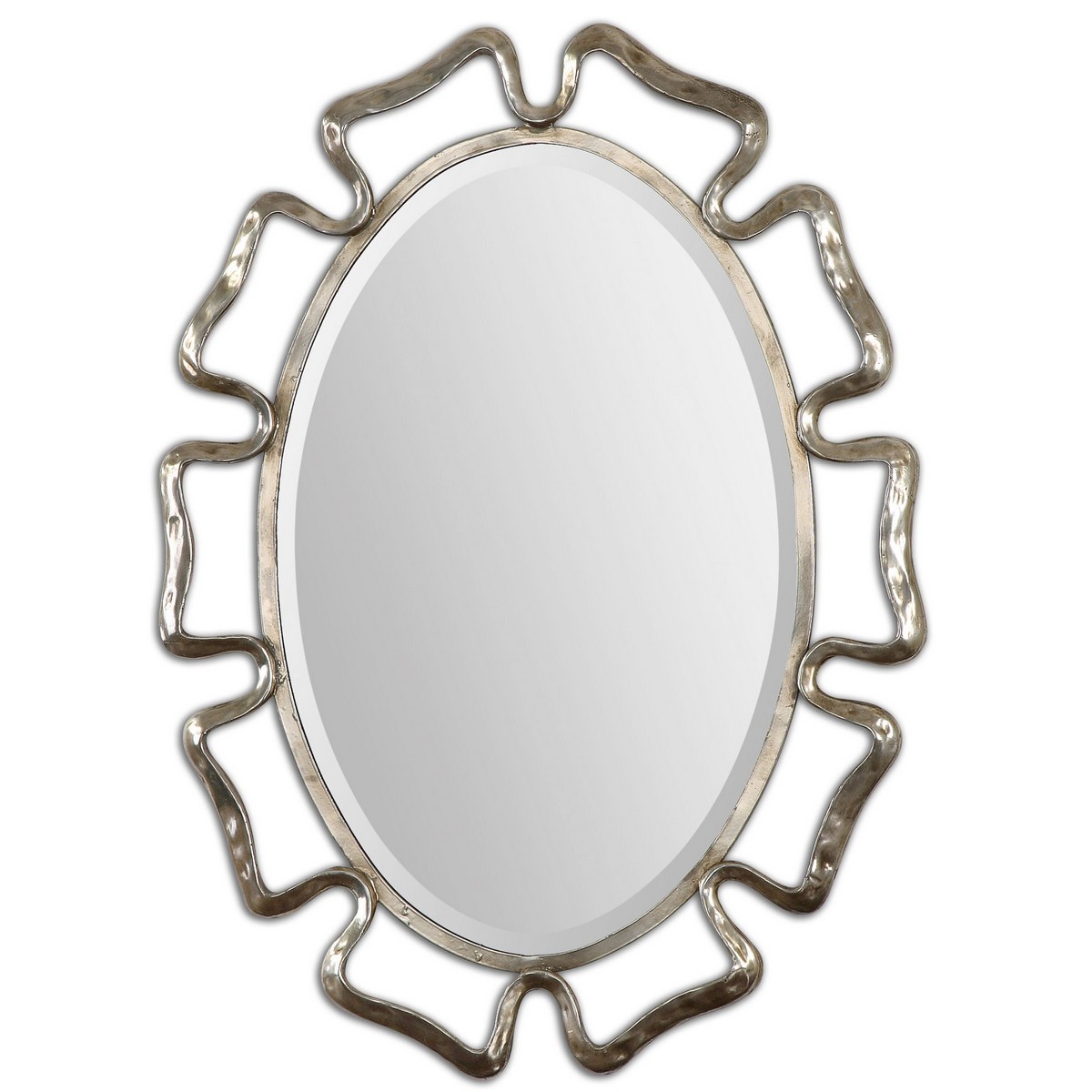 Uttermost Beccaria Silver Oval Mirror