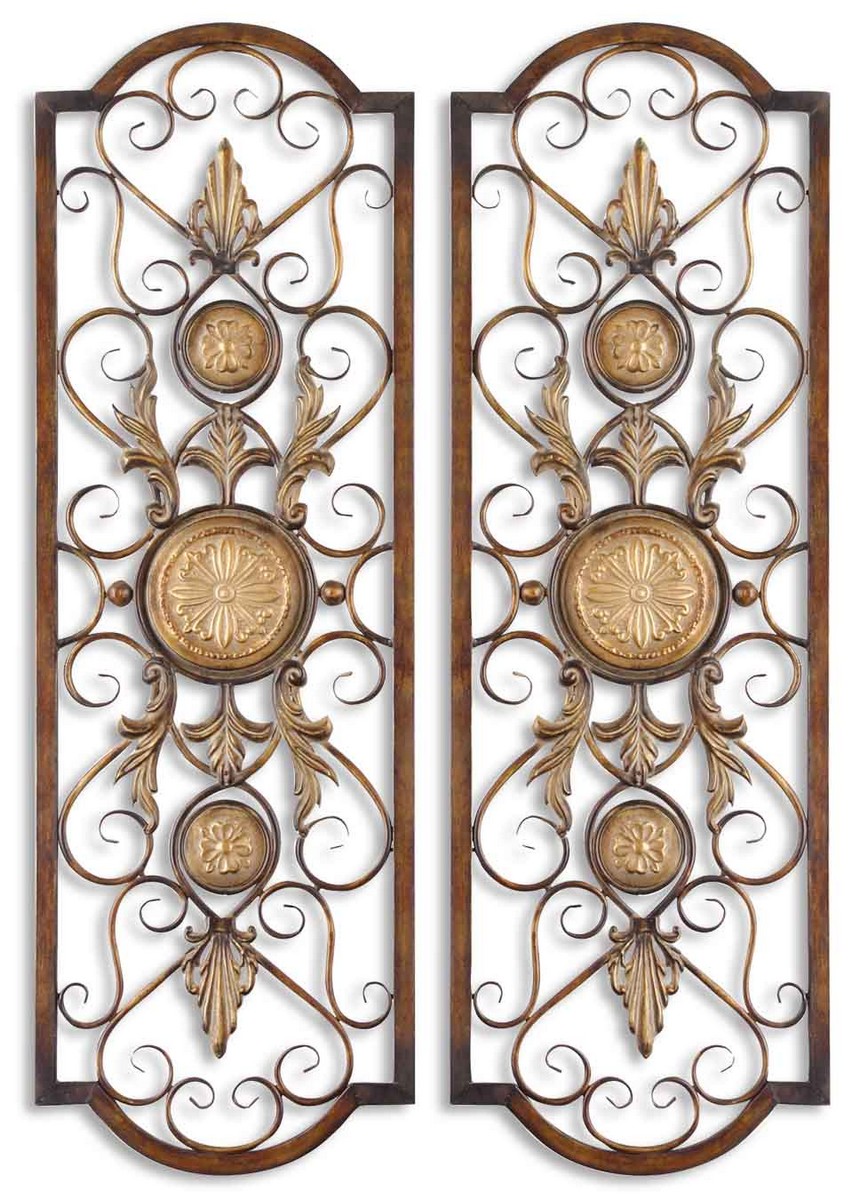 Uttermost Micayla Antique Metal Panels - Set of 2