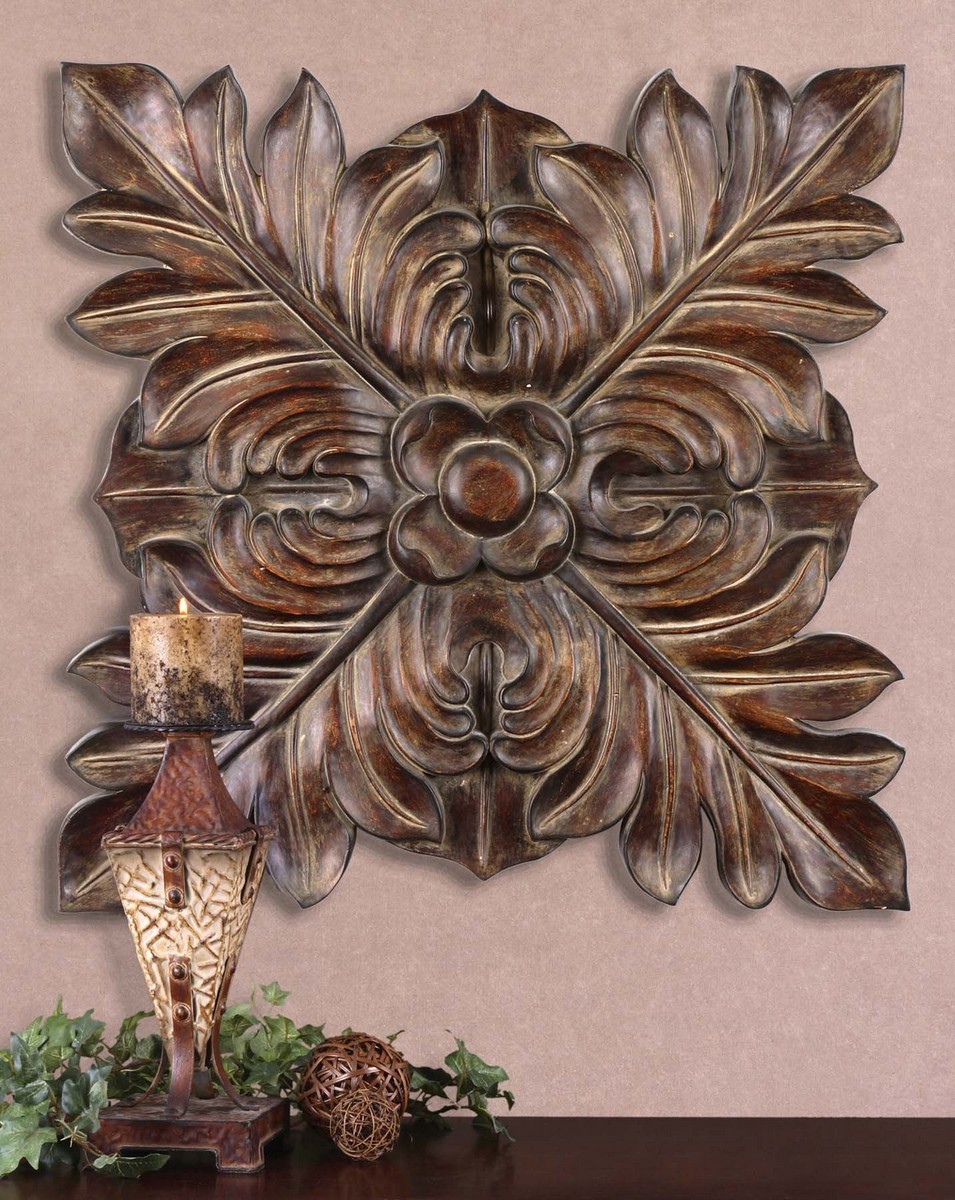 Uttermost Four Leaves Decorative Wall Plaque