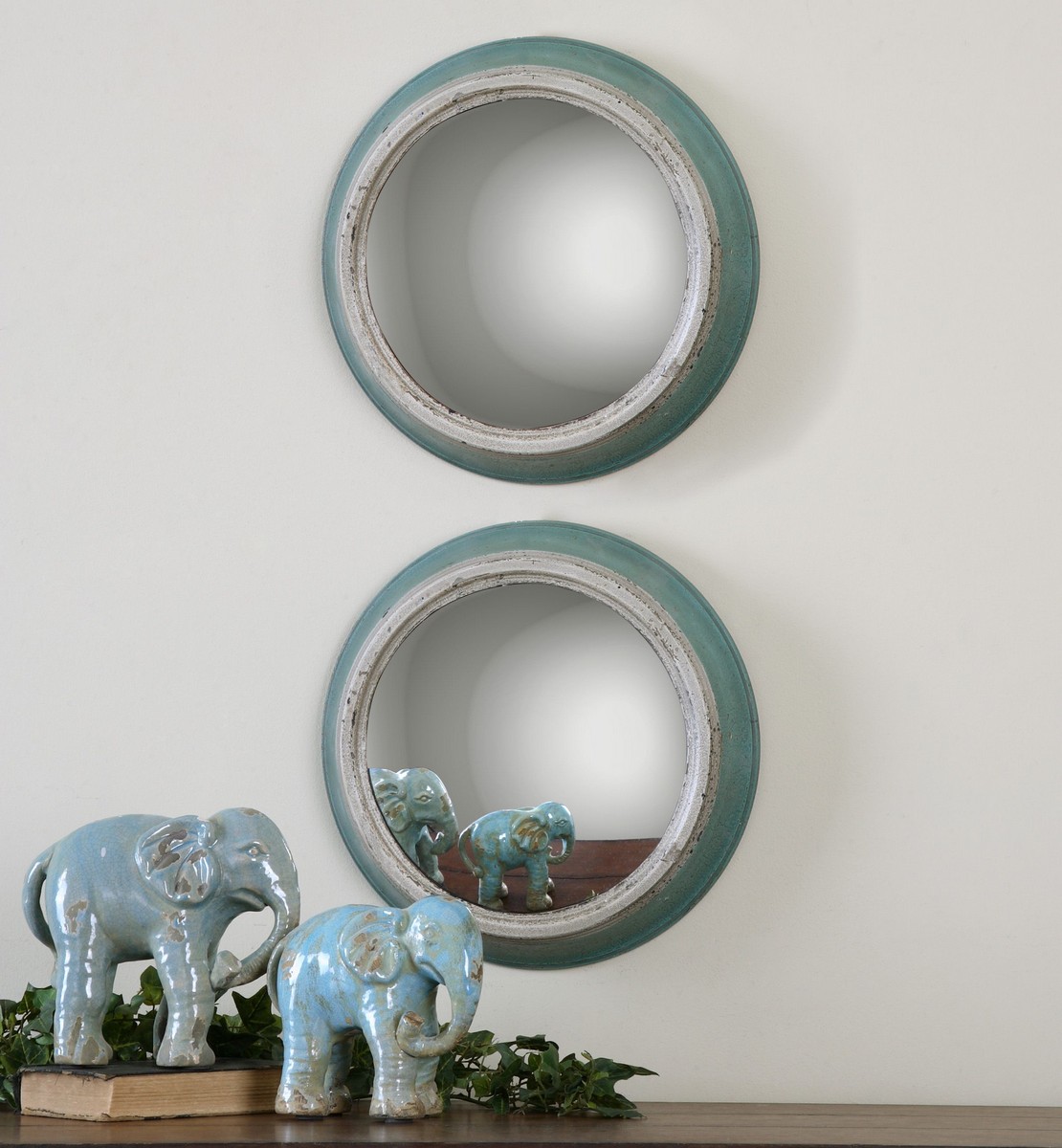Uttermost Fanchon Round Mirrors - Set of 2