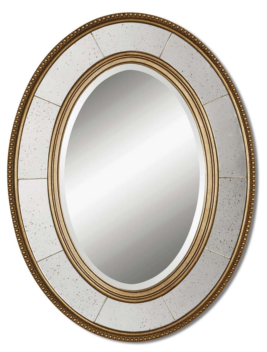 Uttermost Lara Oval Champagne Silver Mirror