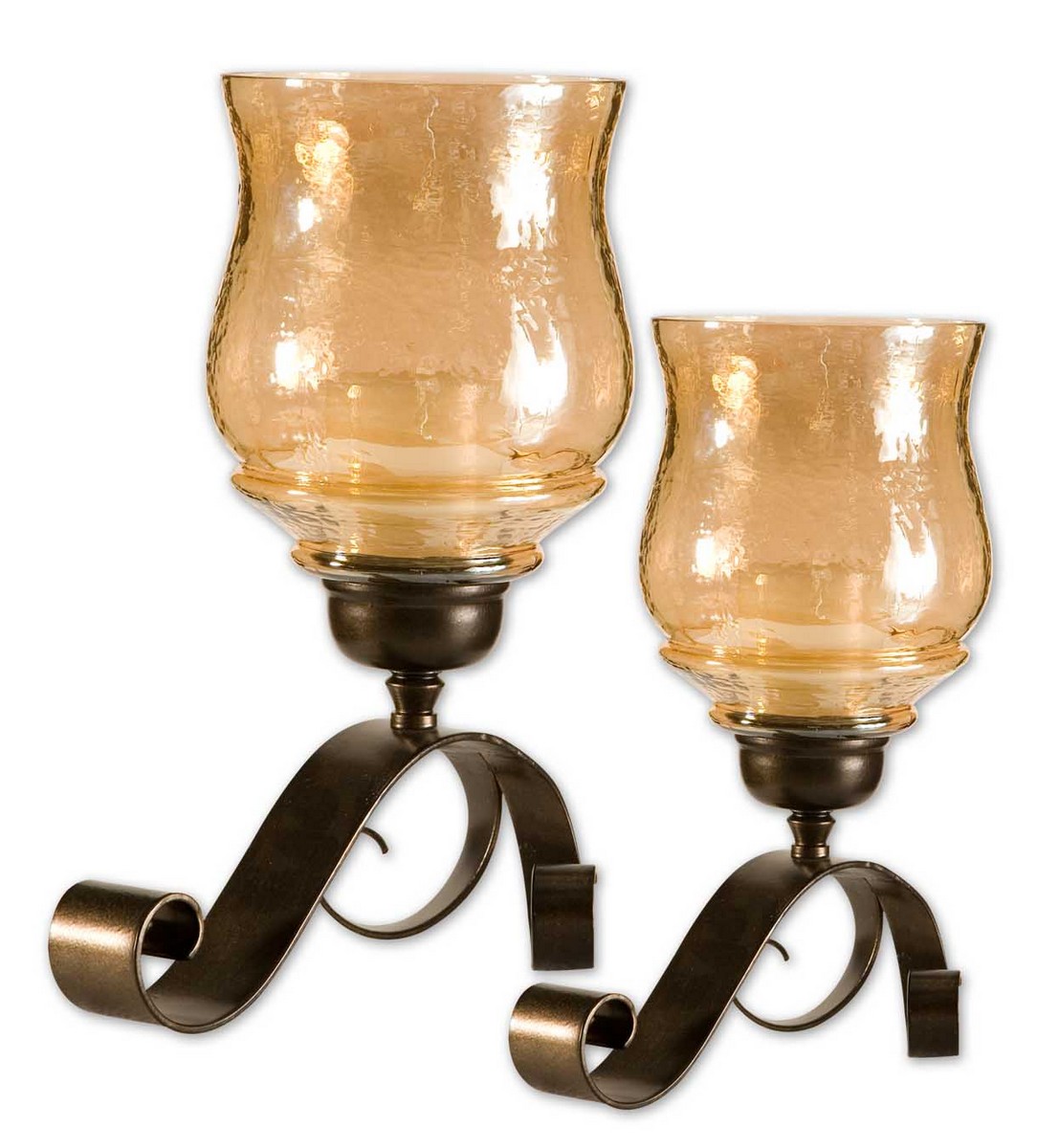 Uttermost Joselyn Bronze Candleholders - Set of 2