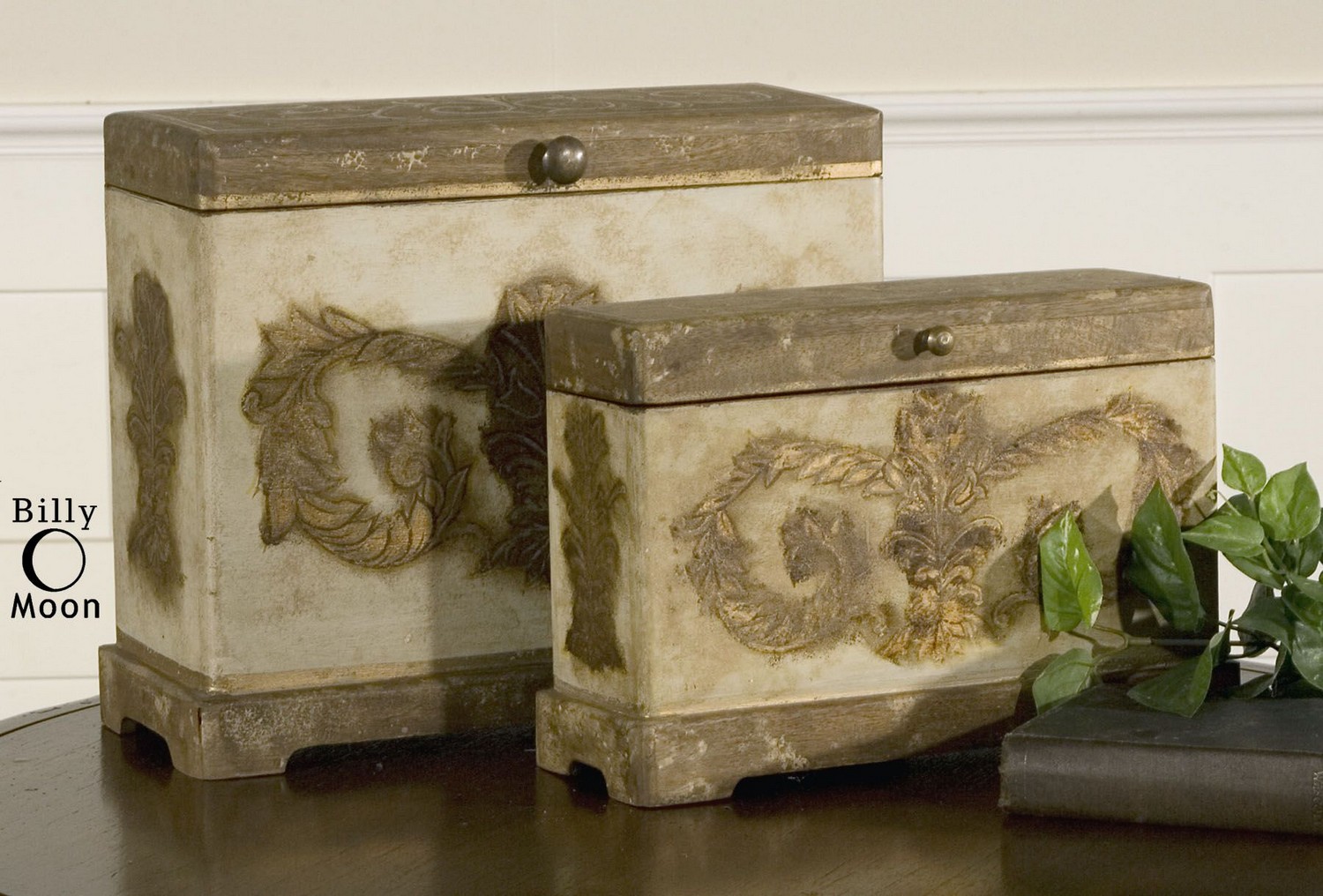 Uttermost Scotty Wood Boxes - Set of 2
