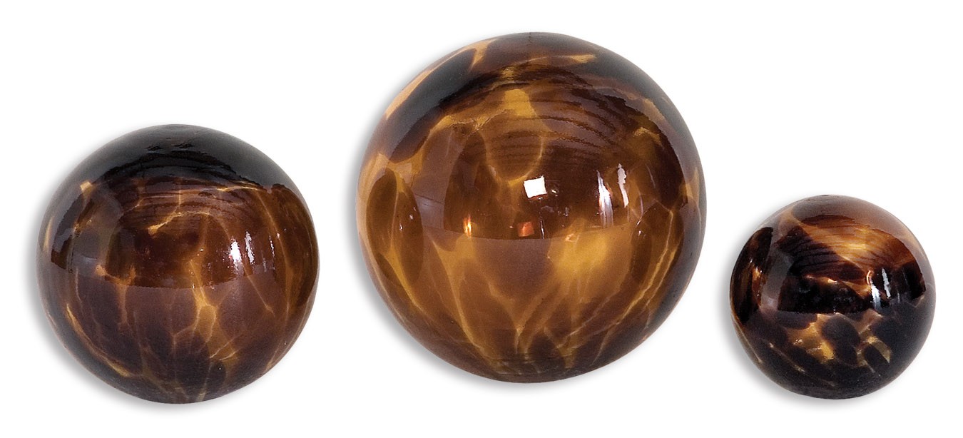Uttermost Kameko Glass Spheres - Set of 3