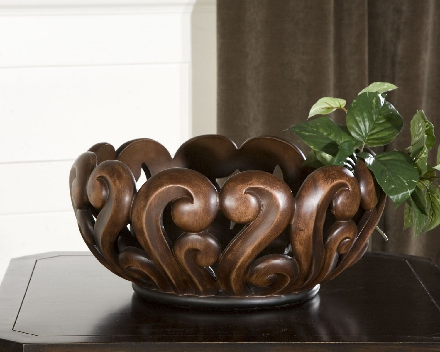 Uttermost Merida Wood Tone Decorative Bowl