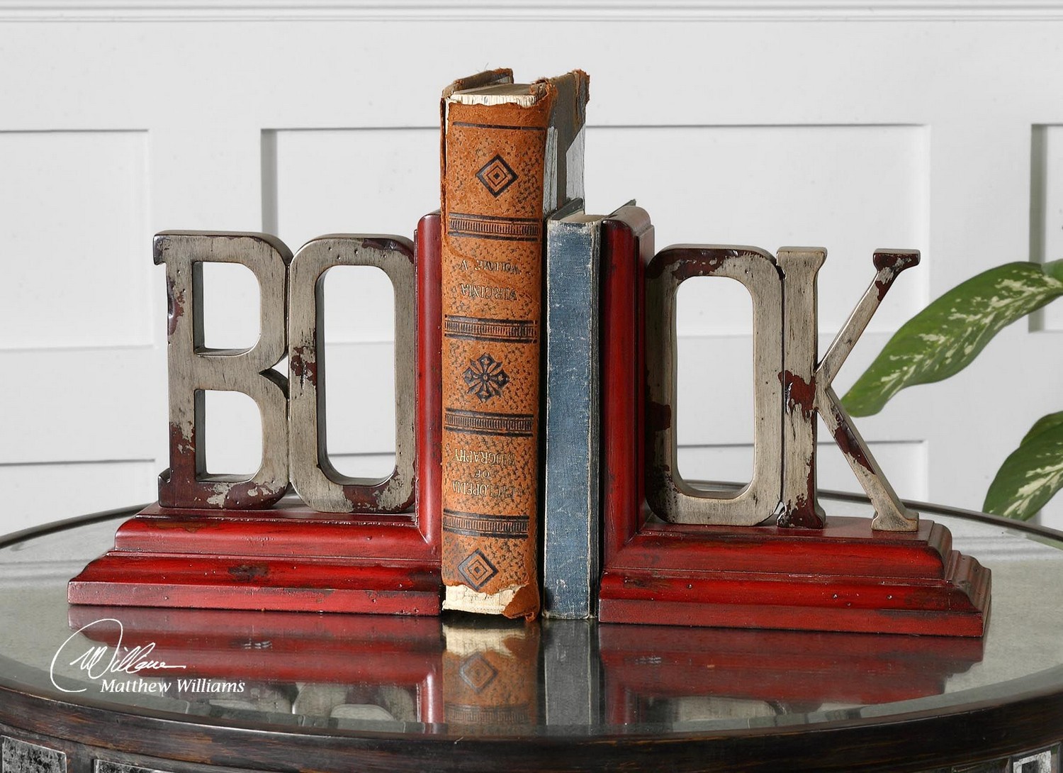 Uttermost Book Distressed Bookends - Set of 2