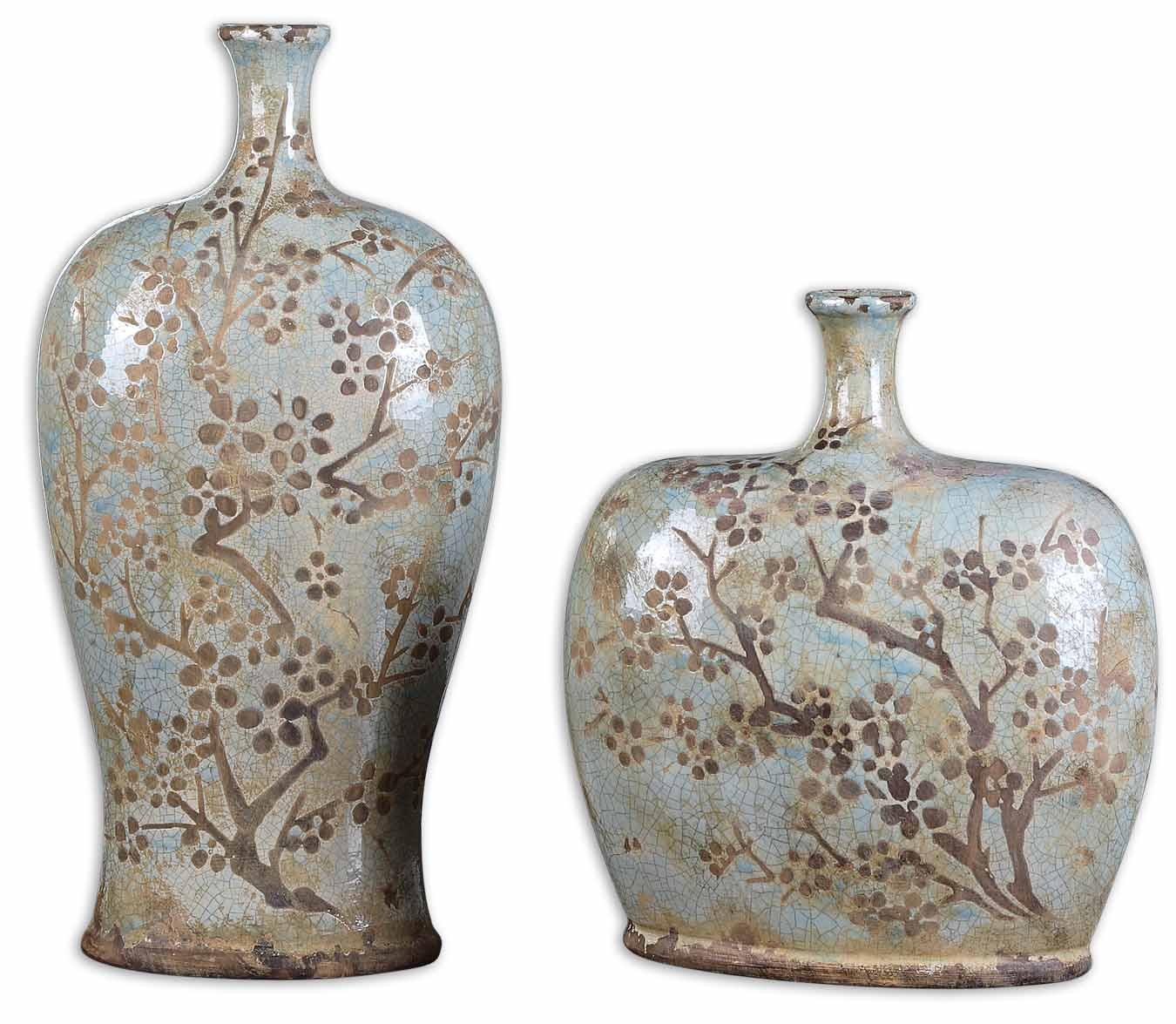 Uttermost Citrita Decorative Ceramic Vases - Set of 2