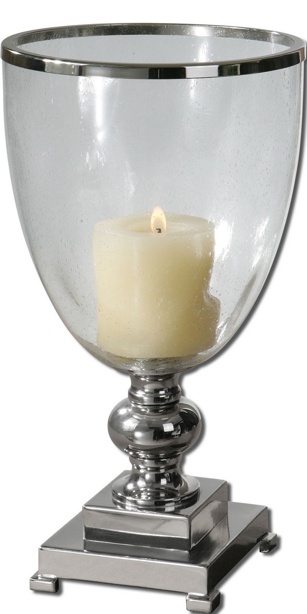 Uttermost Lino Clear Glass Candleholder
