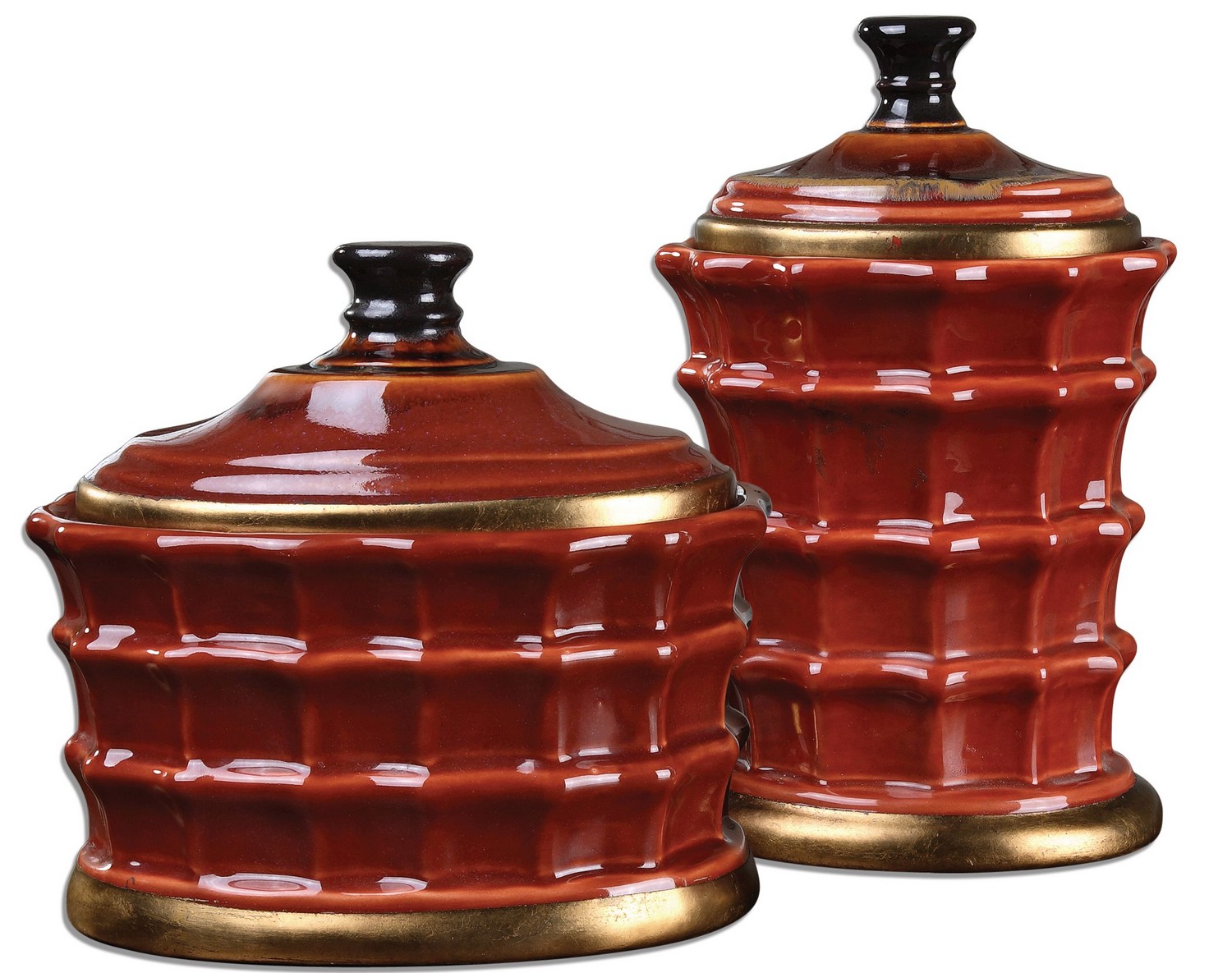 Uttermost Brianna Ceramic Canisters - Set of 2