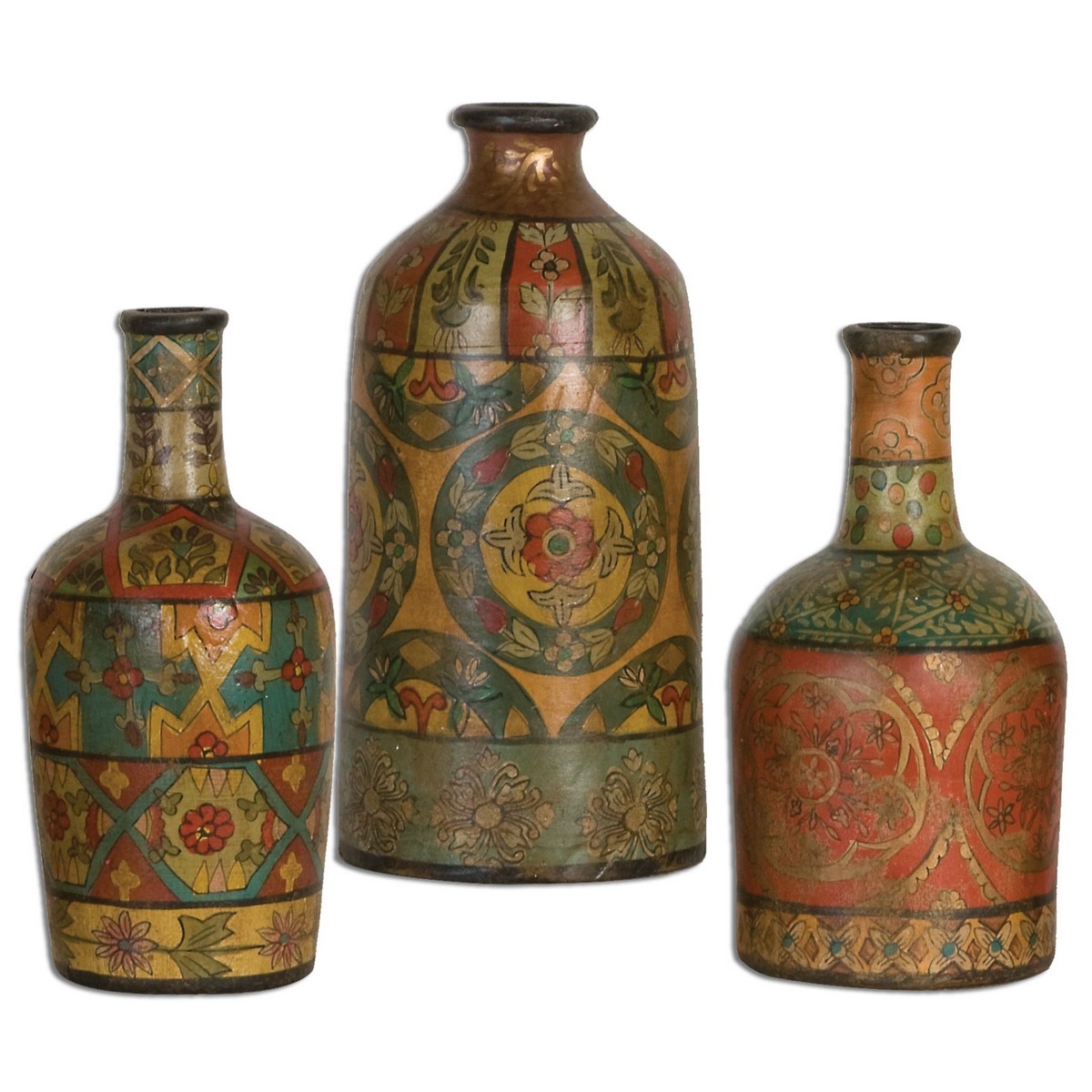 Uttermost Sachi Terracotta Vases - Set of 3