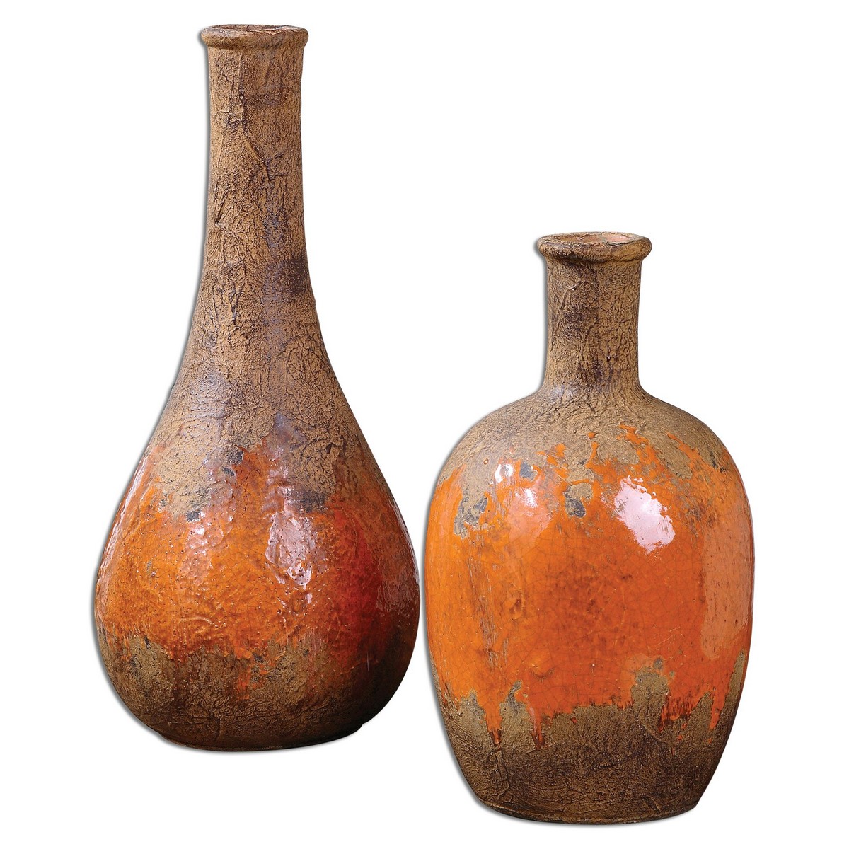 Uttermost Kadam Ceramic Vases - Set of 2
