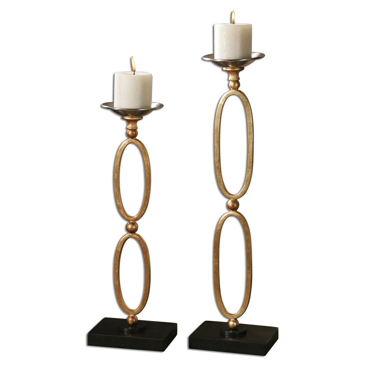 Uttermost Lauria Chain Link Candleholders - Set of 2