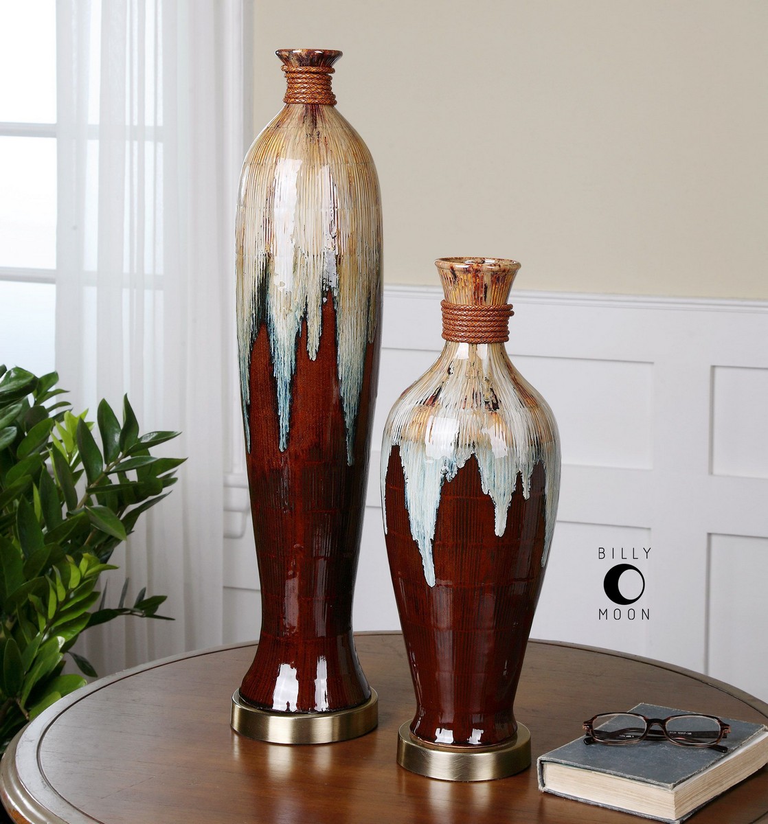 Uttermost Aegis Ceramic Vases - Set of 2