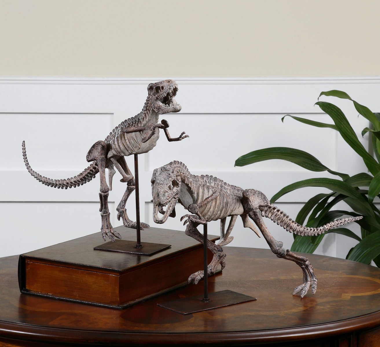 Uttermost T-Rex Sculptures - Set of 2