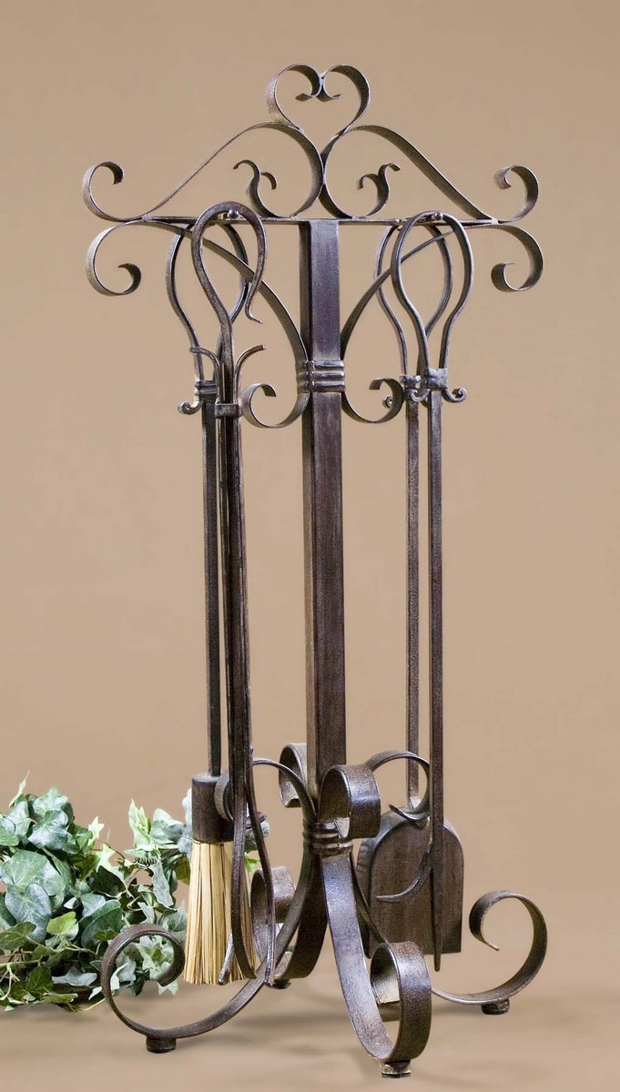 Uttermost Daymeion Metal Fireplace Tools - Set of 5