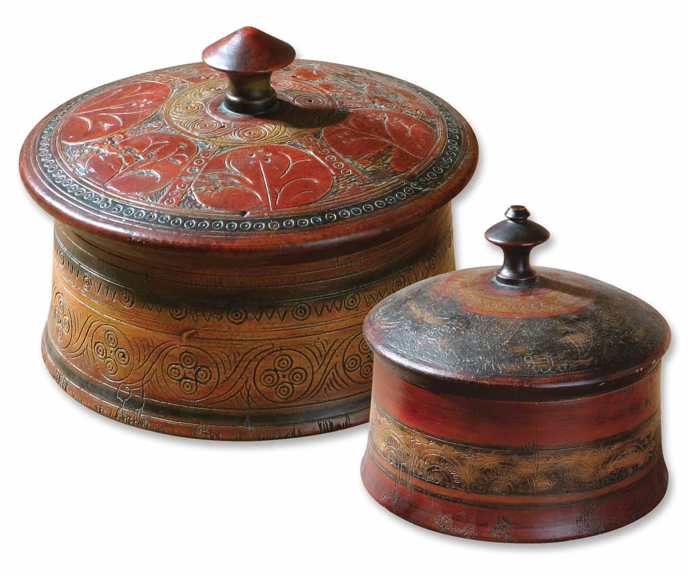 Uttermost Sherpa Decorative Boxes - Set of 2