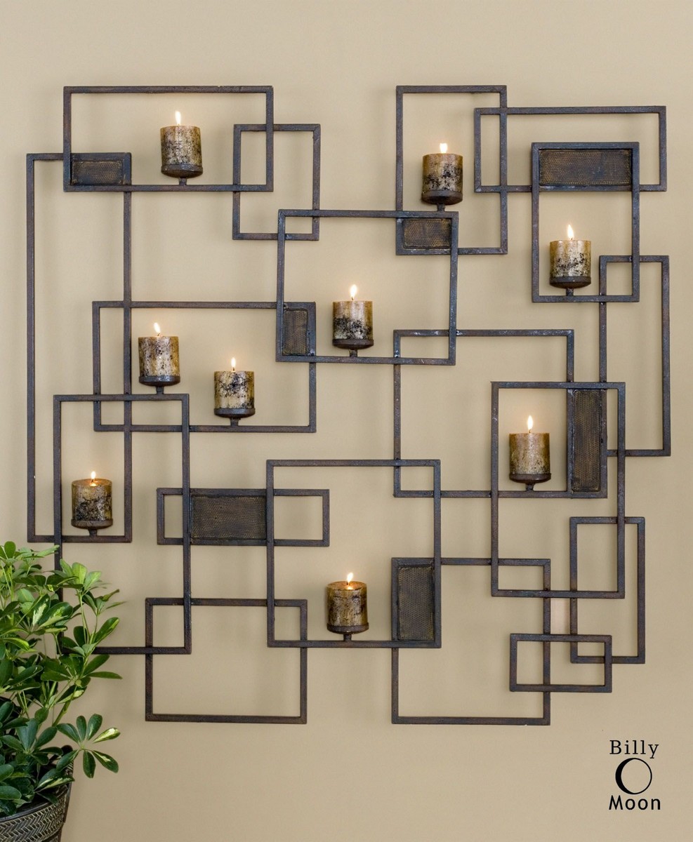 Uttermost Siam Metal Candlelight Wall Sculpture