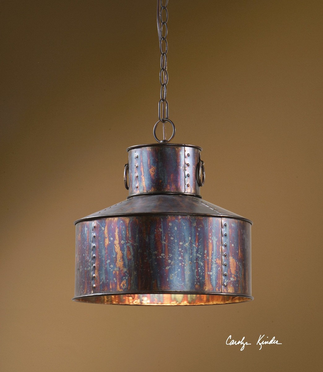 Uttermost Giaveno 1 Light Oxidized Bronze Pendant
