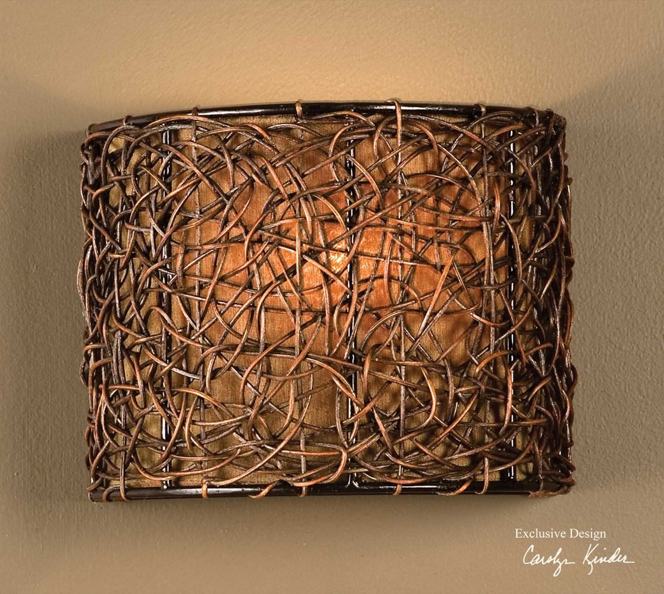 Uttermost Knotted Rattan 1 Light Wall Sconce