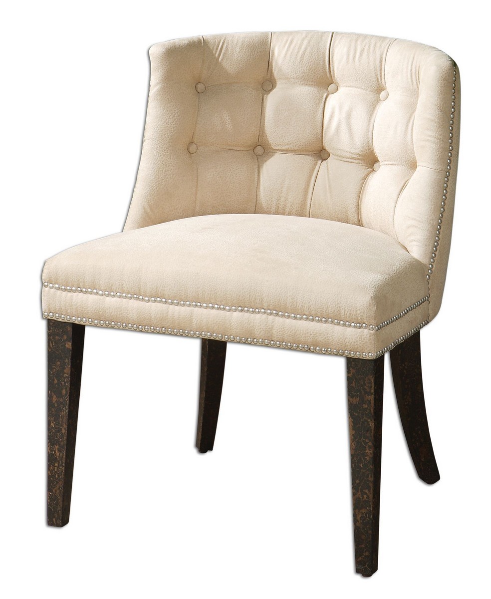 Uttermost Trixie Tufted Slipper Chair
