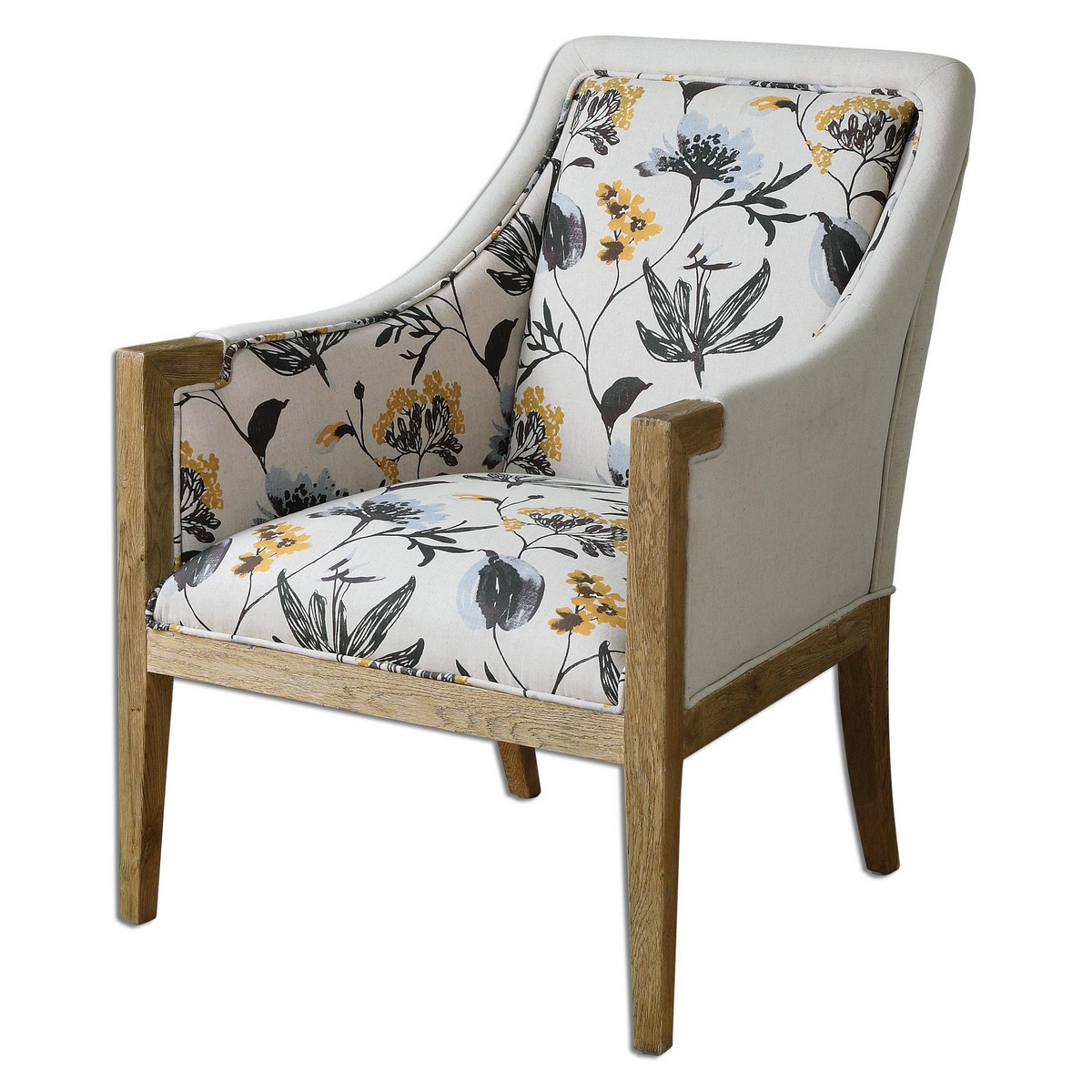 Uttermost Floral Curran Armchair