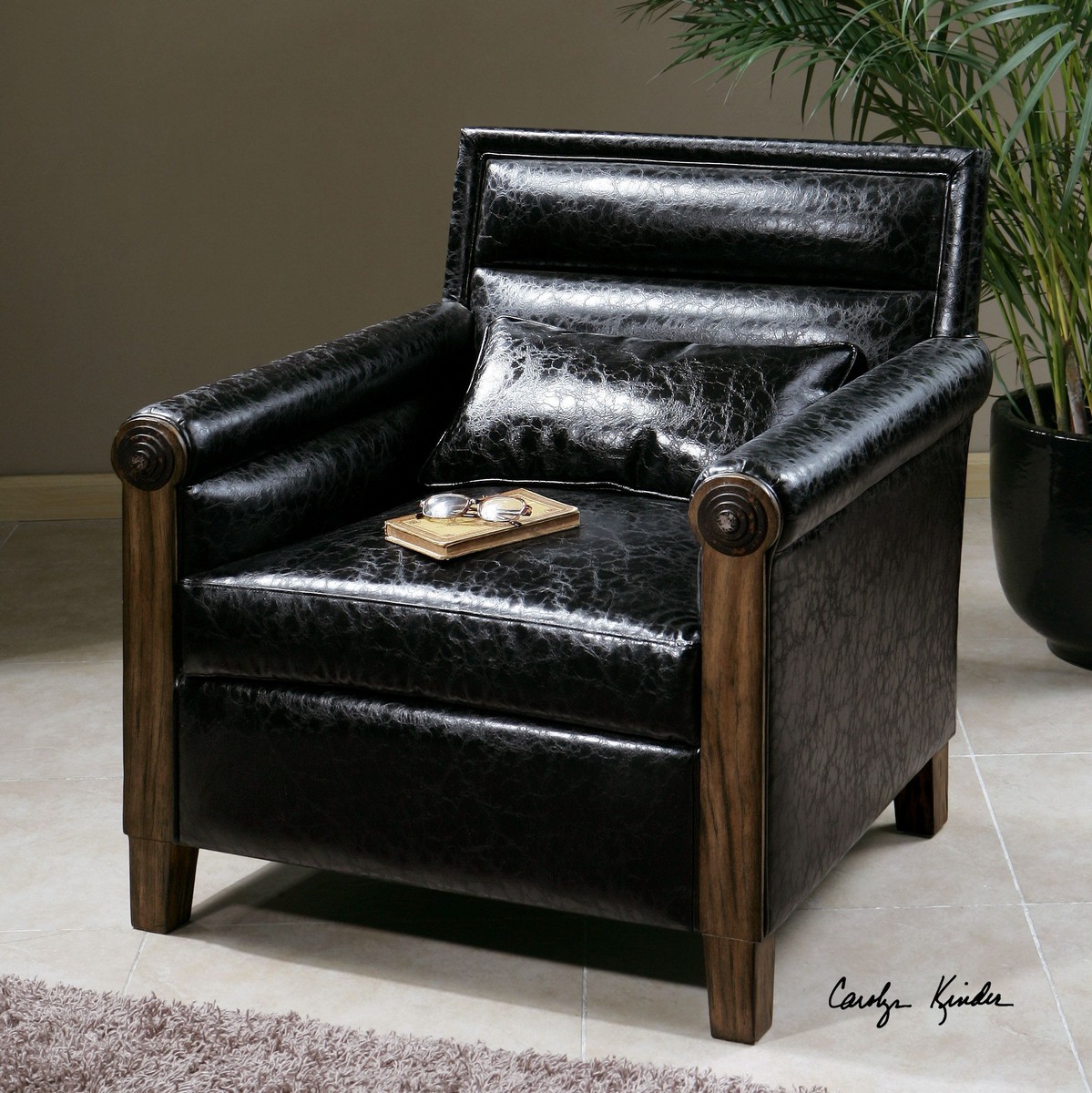 Uttermost Ormond Leather Armchair