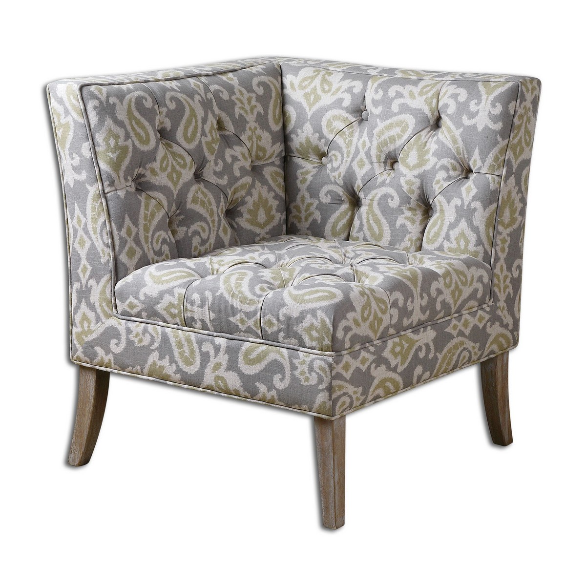 Uttermost Meliso Tufted Corner Chair