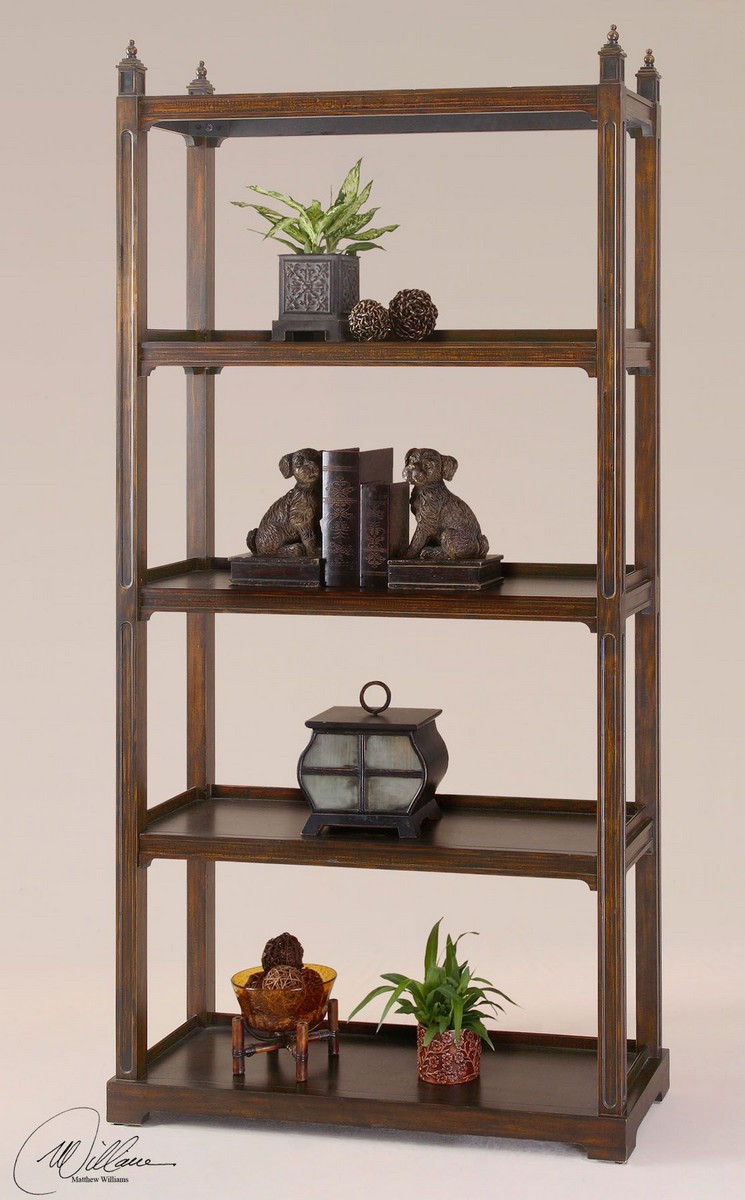 Uttermost Brearly Wood Etagere