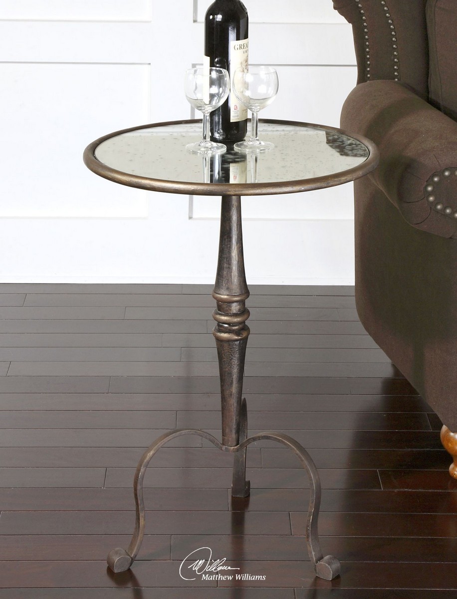 Uttermost Anais Mirrored Accent Table