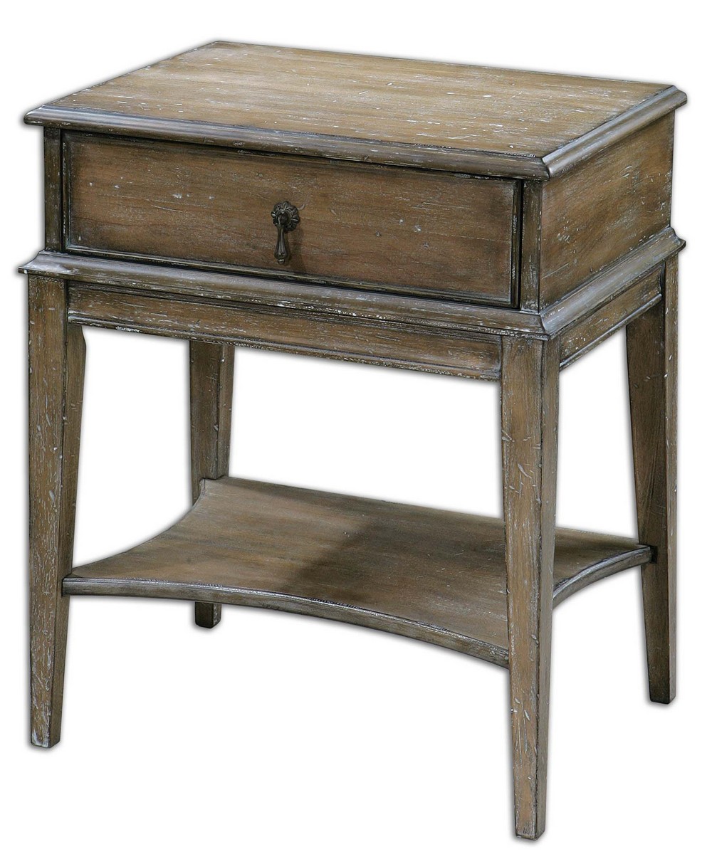 Uttermost Hanford Weathered Accent Table