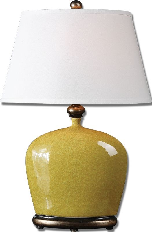 Uttermost Geraldine Burnt Yellow Table Lamp
