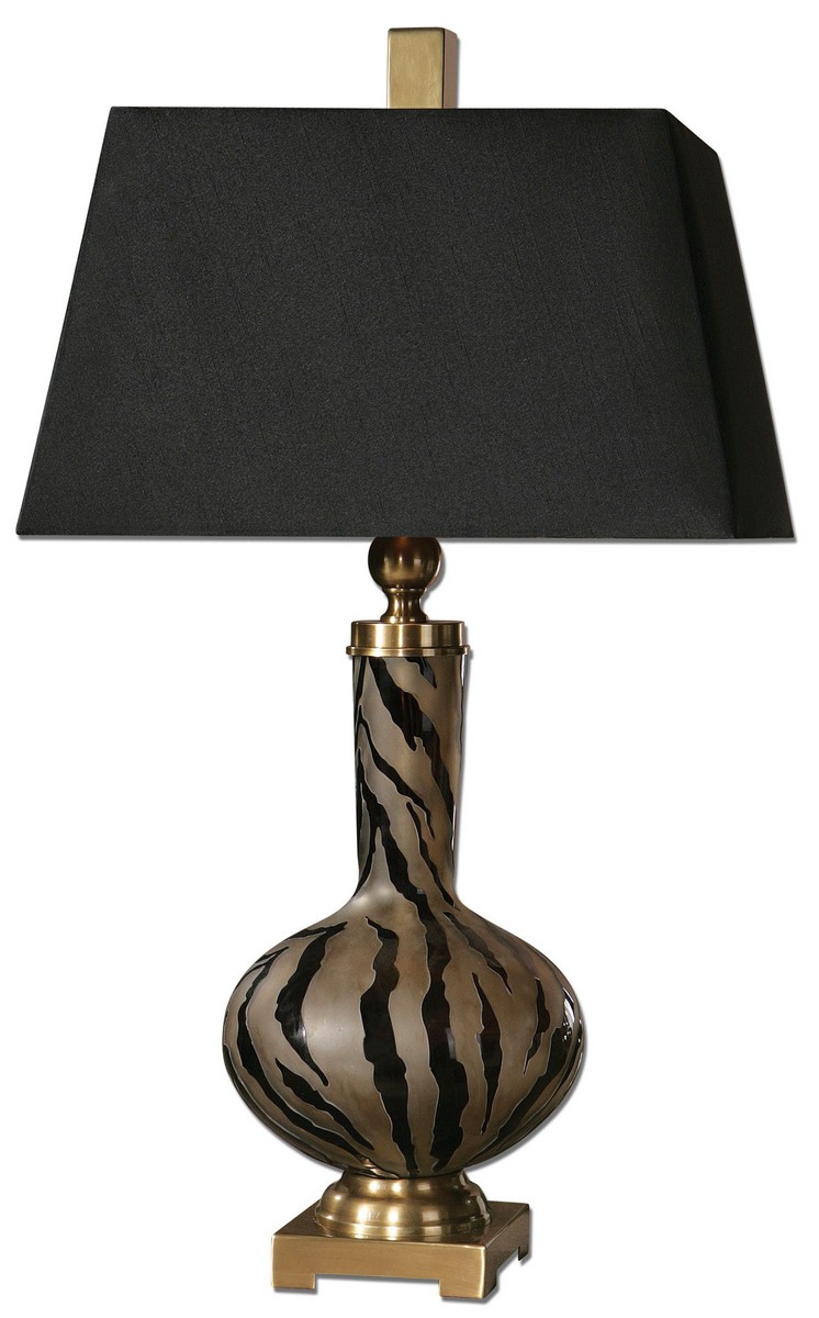 Uttermost Amur Modern Smoked Glass Lamp