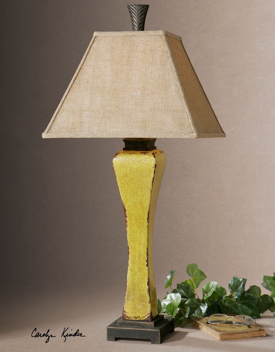 Uttermost Oratino Burnt Yellow Lamp