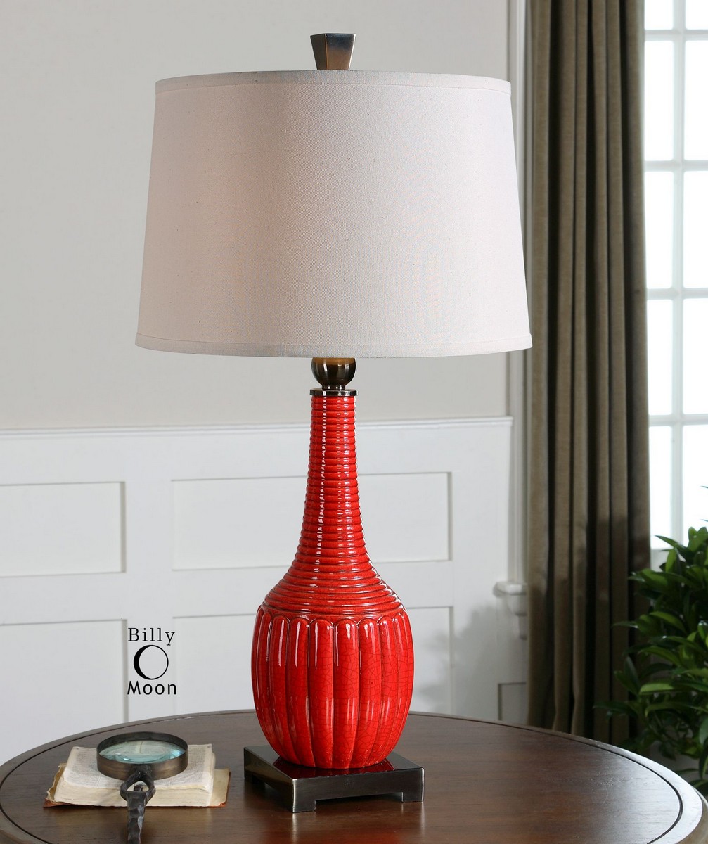 Uttermost Neenah Red Table Lamp