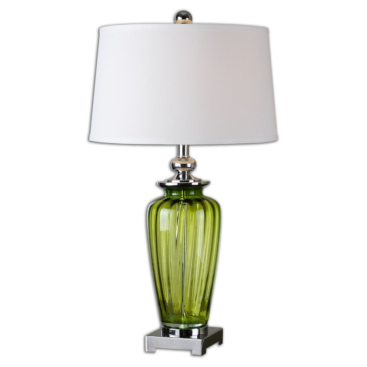 Uttermost Amedeo Green Glass Table Lamp