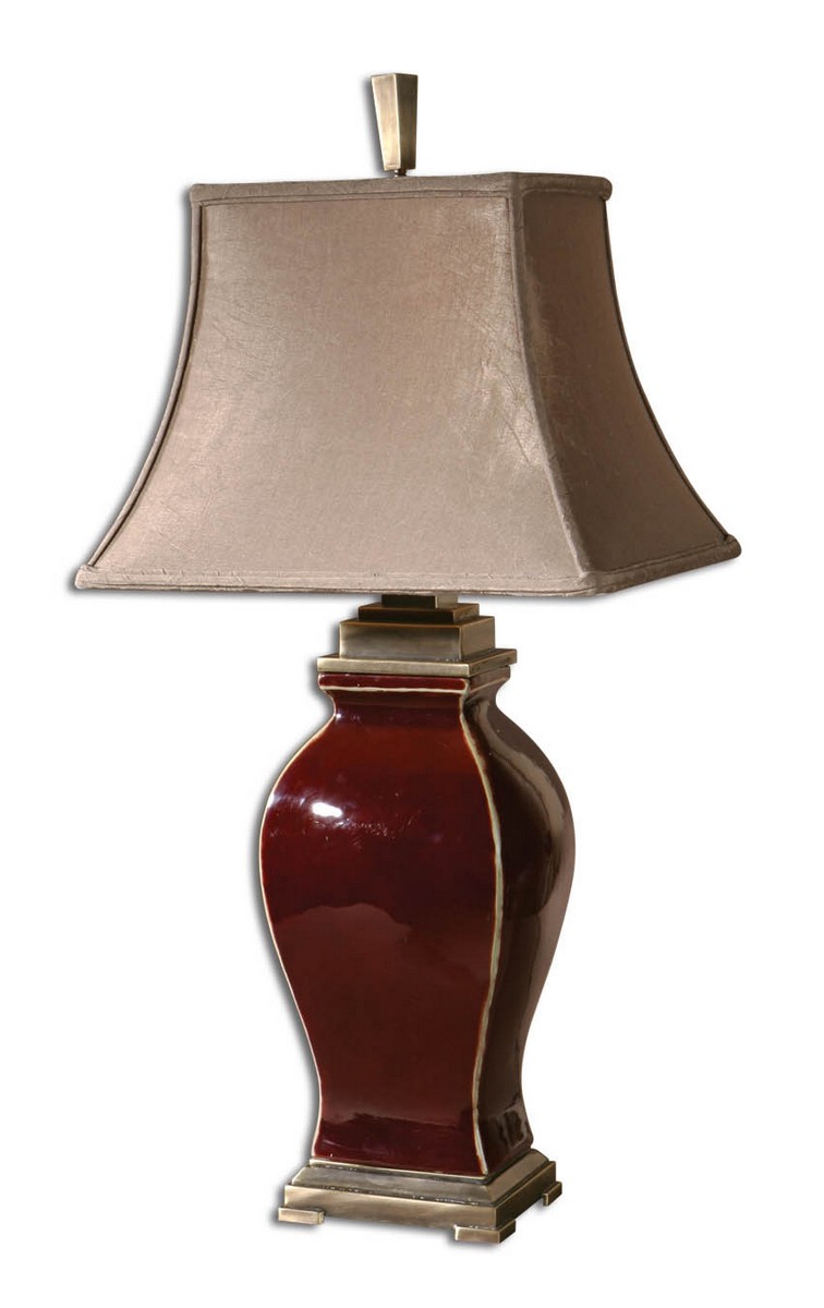 Uttermost Rory Burgandy Table Lamp