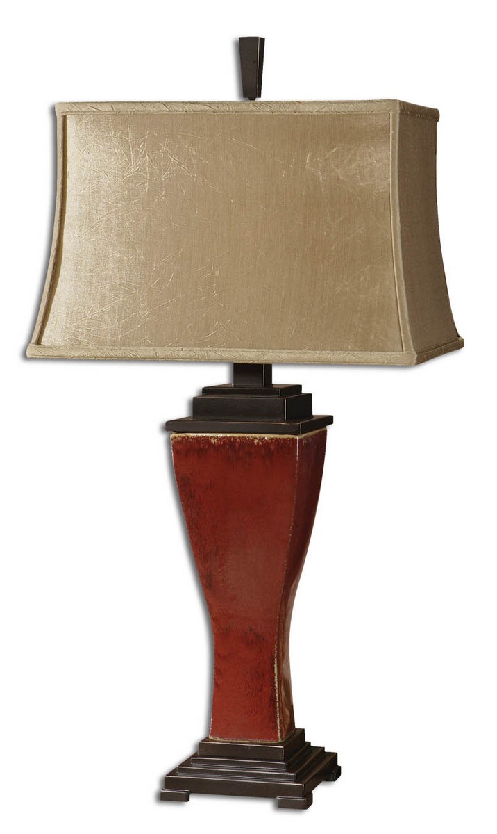 Uttermost Abiona Red Table Lamp