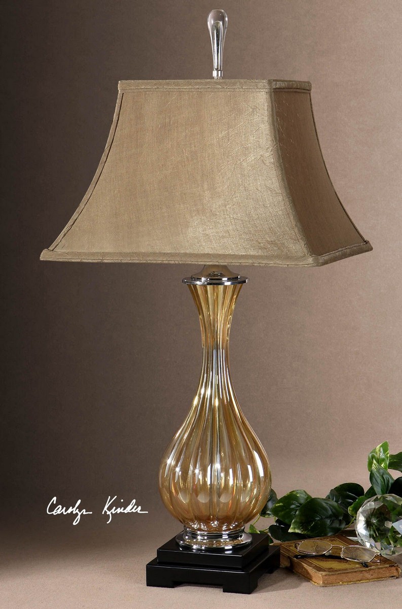 Uttermost Tisbury Gold Glass Lamp