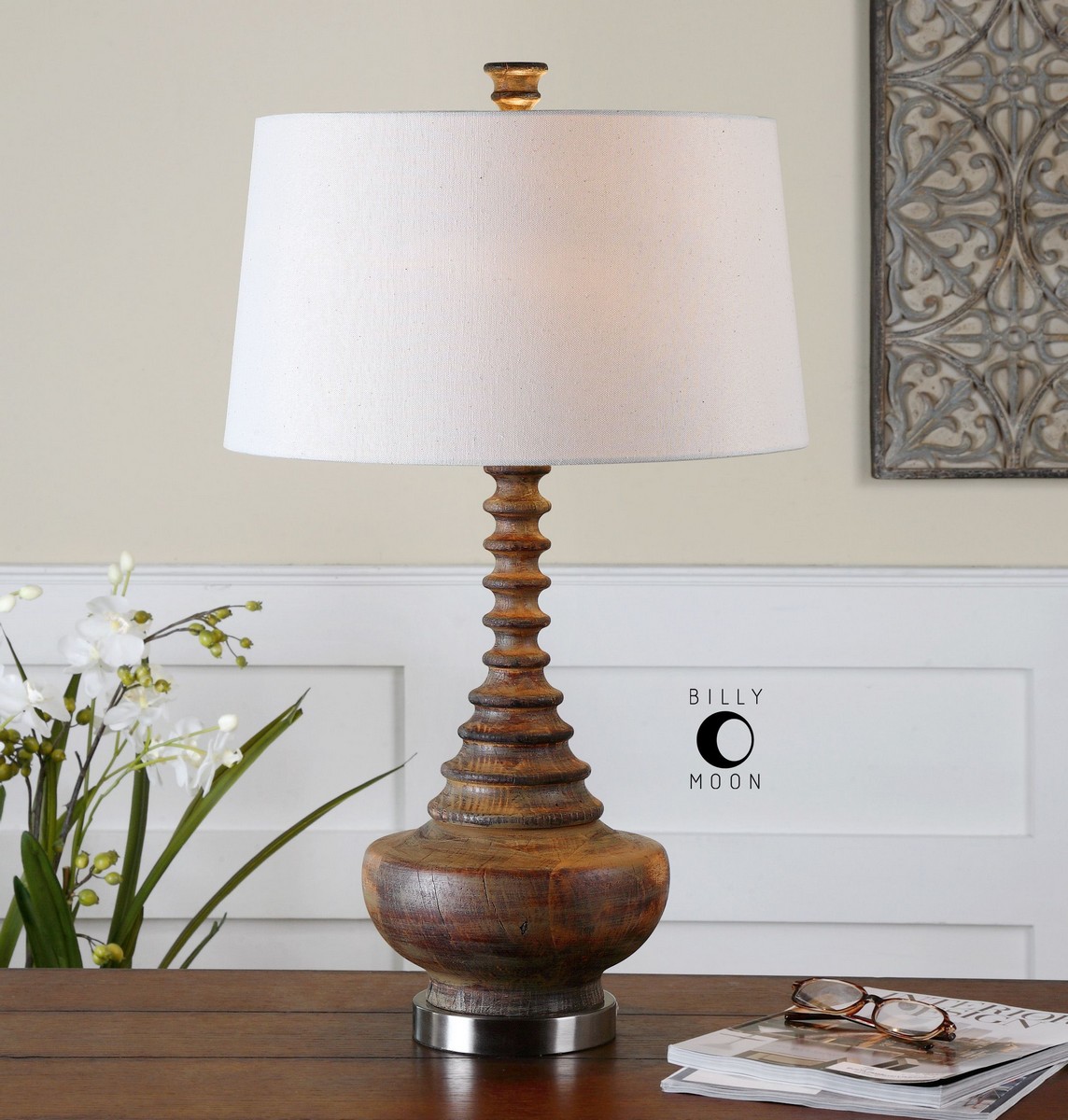 Uttermost Diega Solid Wood Table Lamp