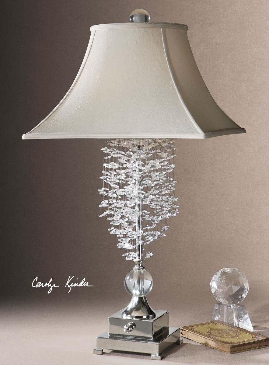 Uttermost Fascination II Silver Table Lamp
