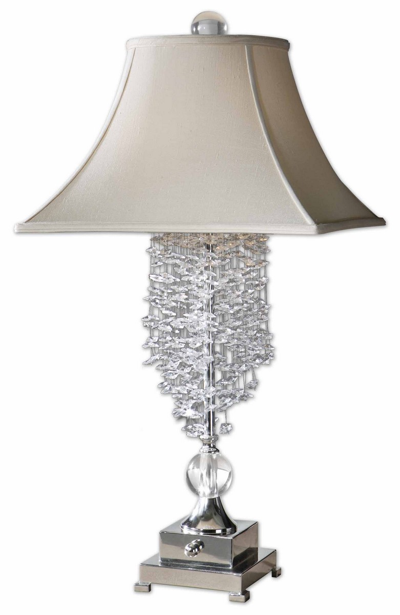 Uttermost Fascination II Silver Table Lamp