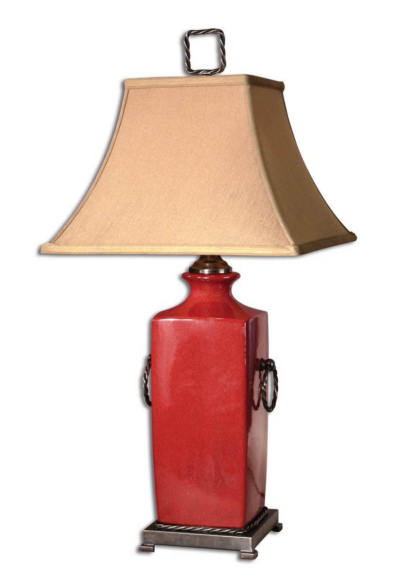 Uttermost Rocco Red Table Lamp