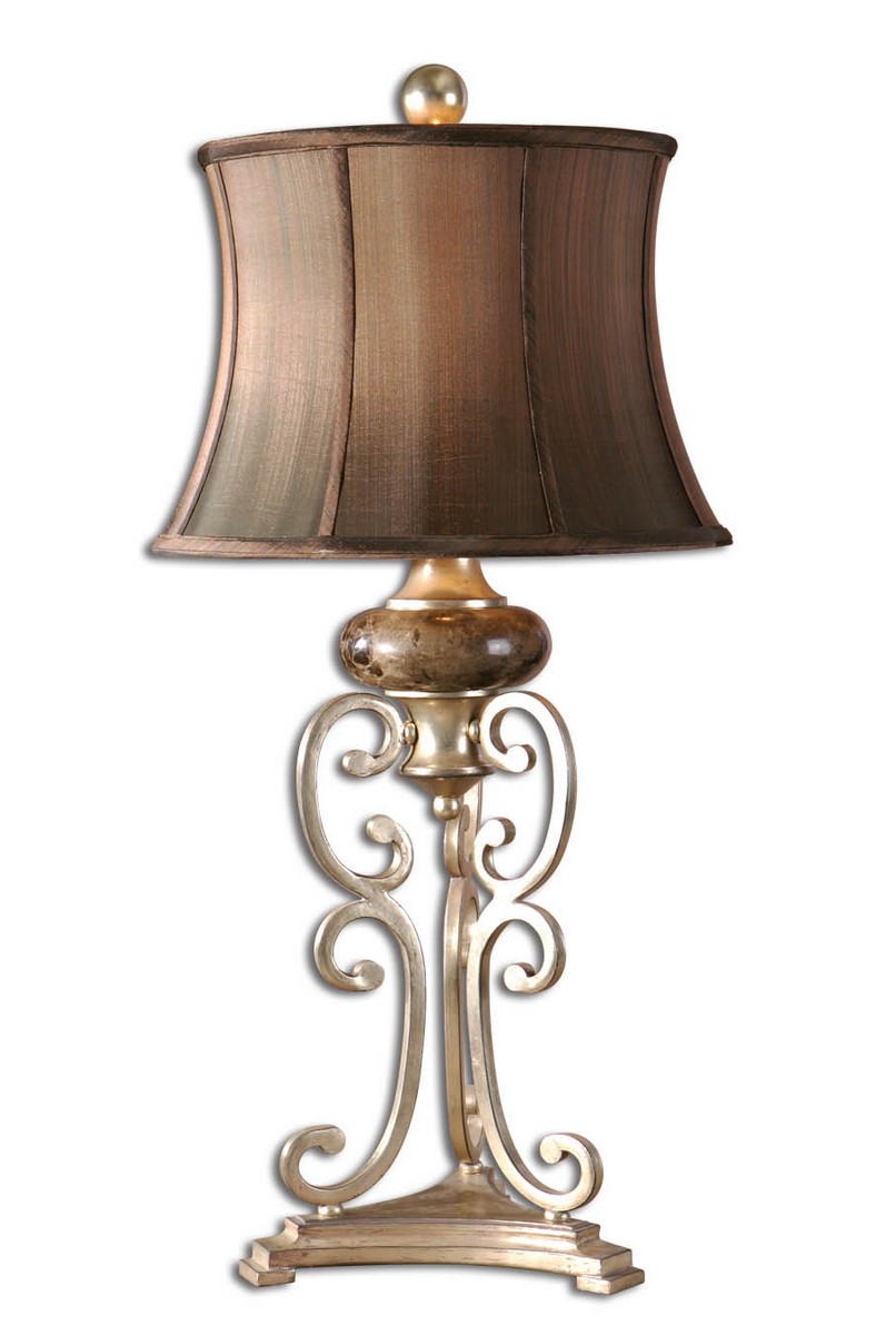 Uttermost Marcella Antique Silver Table Lamp