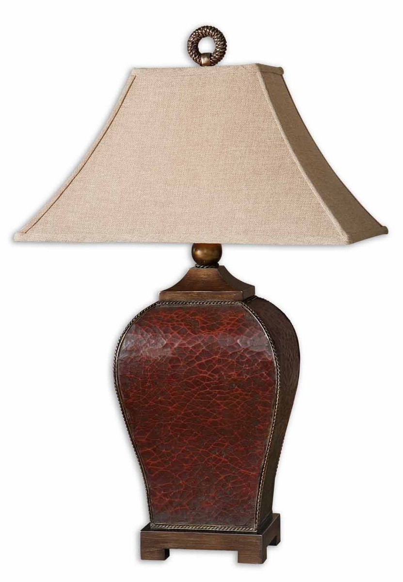 Uttermost Patala Crackled Red Table Lamp Uttermost Patala Crackled Red Table Lamp